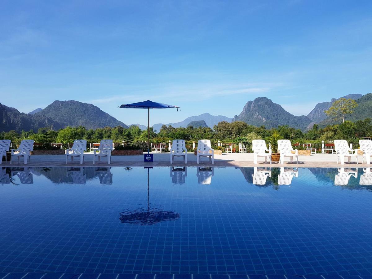 Simon Riverside Hotel Vang Vieng Exterior foto