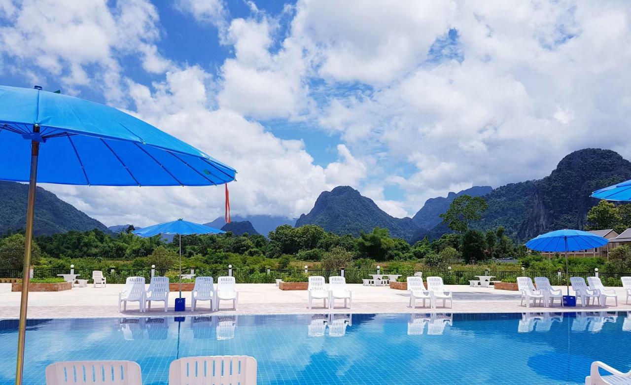 Simon Riverside Hotel Vang Vieng Exterior foto